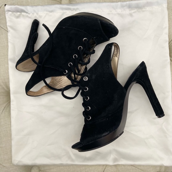 Diane Von Furstenberg Tie Up Ankle Booties Size 6M - Picture 2 of 4